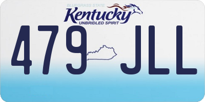 KY license plate 479JLL