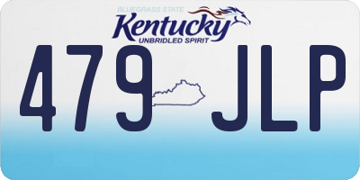 KY license plate 479JLP