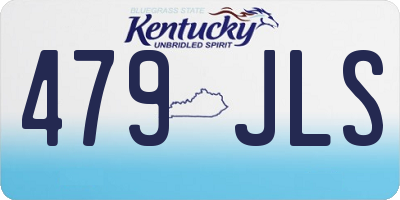 KY license plate 479JLS