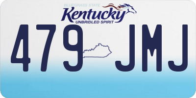 KY license plate 479JMJ