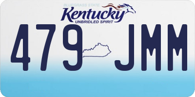 KY license plate 479JMM