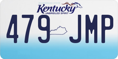 KY license plate 479JMP