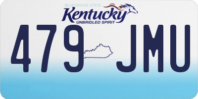 KY license plate 479JMU