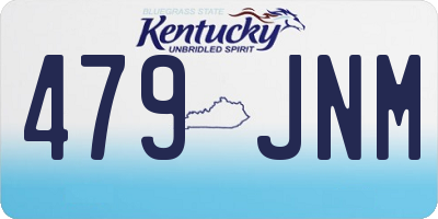 KY license plate 479JNM