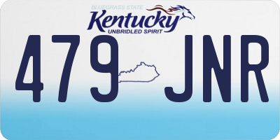 KY license plate 479JNR