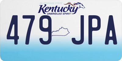 KY license plate 479JPA