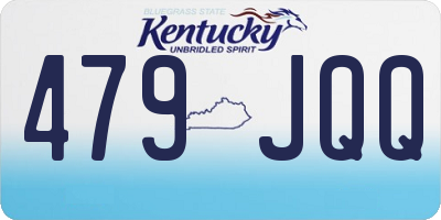 KY license plate 479JQQ