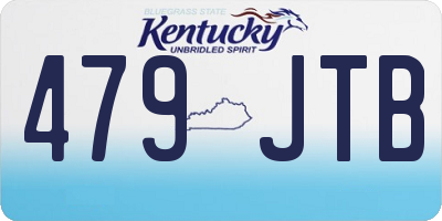 KY license plate 479JTB