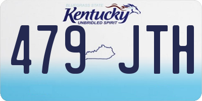 KY license plate 479JTH