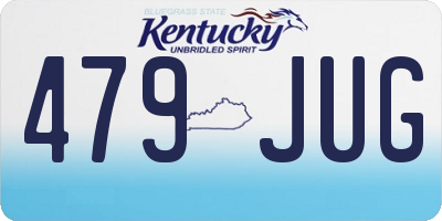 KY license plate 479JUG