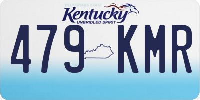 KY license plate 479KMR