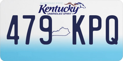KY license plate 479KPQ