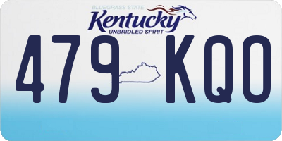 KY license plate 479KQO