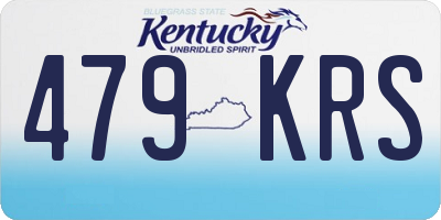 KY license plate 479KRS