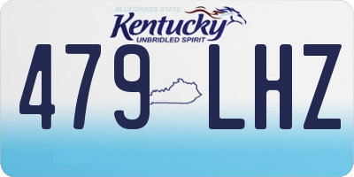 KY license plate 479LHZ