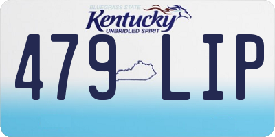 KY license plate 479LIP