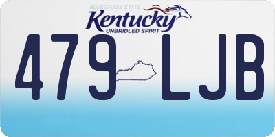 KY license plate 479LJB