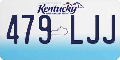 KY license plate 479LJJ
