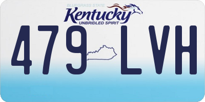 KY license plate 479LVH