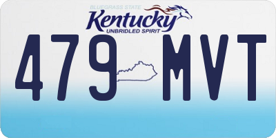 KY license plate 479MVT