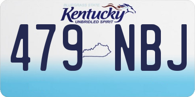 KY license plate 479NBJ