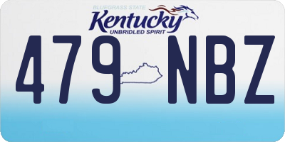 KY license plate 479NBZ