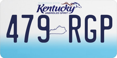 KY license plate 479RGP
