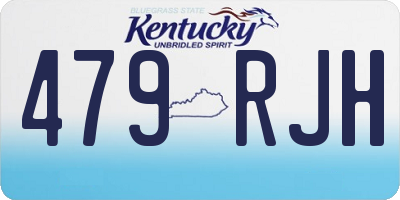KY license plate 479RJH