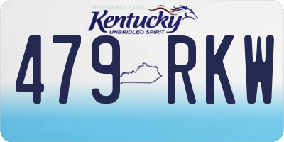 KY license plate 479RKW