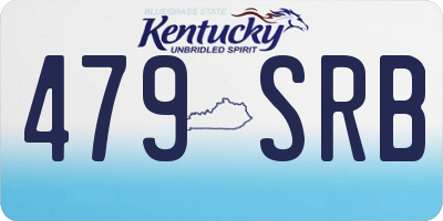 KY license plate 479SRB