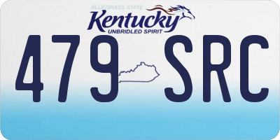 KY license plate 479SRC