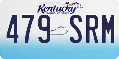 KY license plate 479SRM