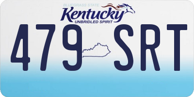 KY license plate 479SRT
