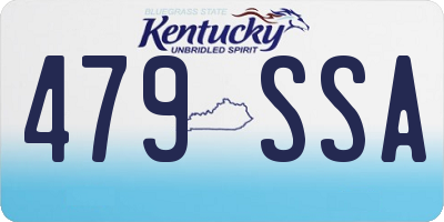 KY license plate 479SSA