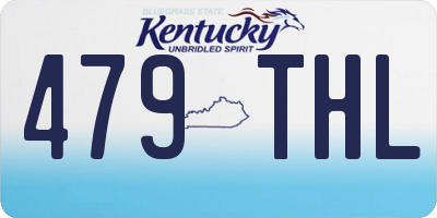 KY license plate 479THL
