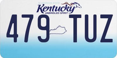 KY license plate 479TUZ
