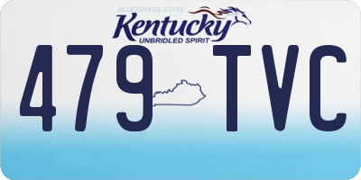 KY license plate 479TVC