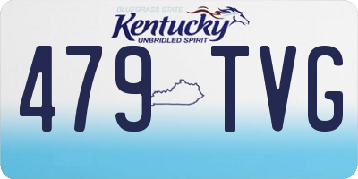 KY license plate 479TVG