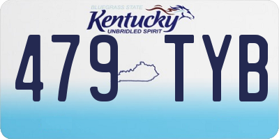 KY license plate 479TYB