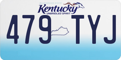 KY license plate 479TYJ