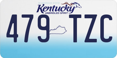 KY license plate 479TZC