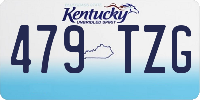 KY license plate 479TZG