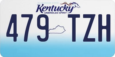 KY license plate 479TZH