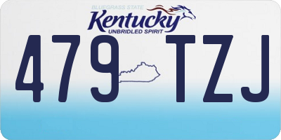 KY license plate 479TZJ