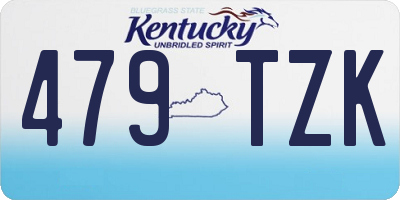 KY license plate 479TZK