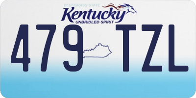 KY license plate 479TZL