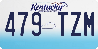 KY license plate 479TZM