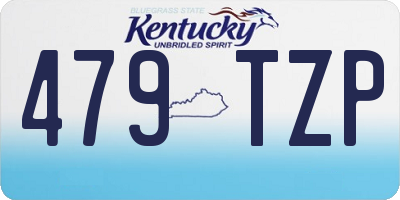 KY license plate 479TZP