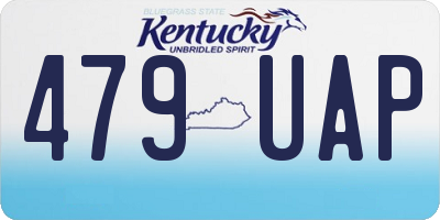 KY license plate 479UAP