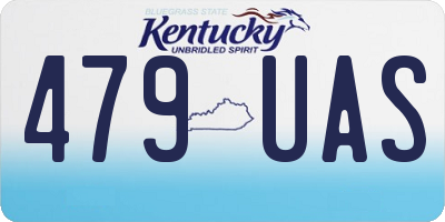 KY license plate 479UAS